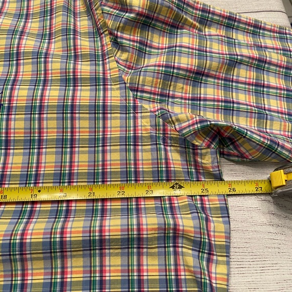 Ralph Lauren Men's Yellow and Blue Plaid Shirt - Picture 7 of 8